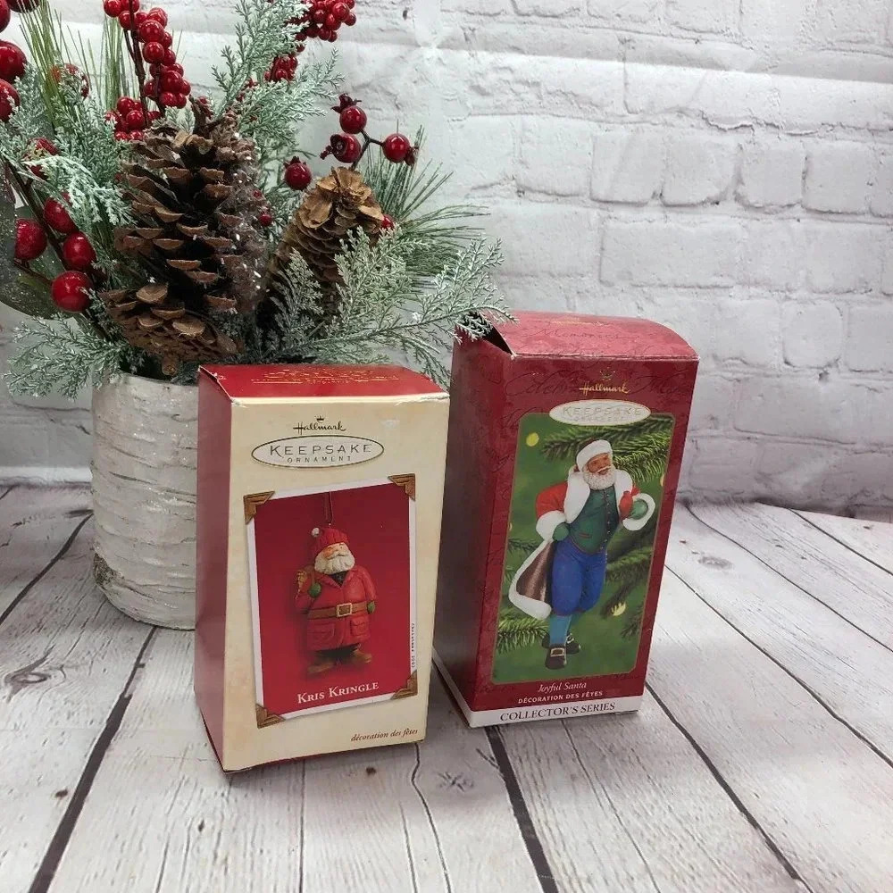 Hallmark keepsake santa ornaments
